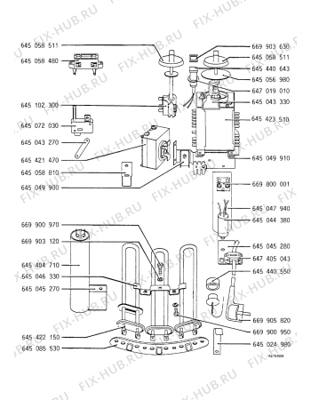 Взрыв-схема посудомоечной машины Zanker 421S - Схема узла Electrical equipment