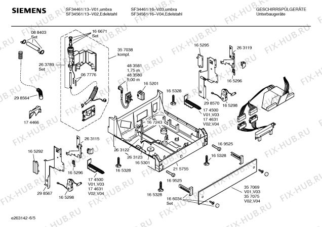 Схема №6 SF34647 Extraklasse с изображением Декоративная рамка для посудомойки Siemens 00215812