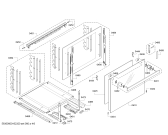 Схема №6 HEB33D550 с изображением Фронтальное стекло для плиты (духовки) Bosch 00683938
