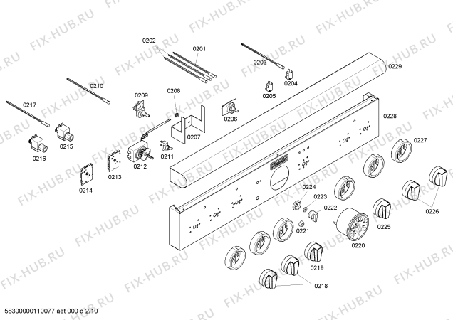 Схема №10 PG366BS с изображением Клапан для духового шкафа Bosch 00427071