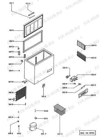 Схема №1 GTMS 2546/0 WS с изображением Вапорайзер для холодильника Whirlpool 481948028131