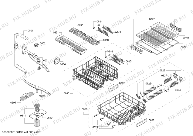 Схема №5 BM4224EG BM4224EG A+ с изображением Панель управления для посудомоечной машины Bosch 11006191