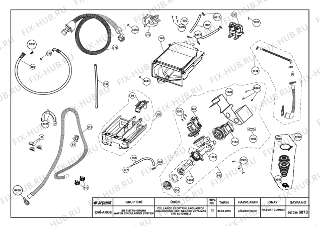 Схема №7 BEKO WMD 78100 (7147381100) с изображением Наставление для стиральной машины Beko 2820520745