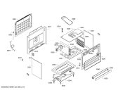 Схема №3 HSG727155M Bosch с изображением Панель управления для духового шкафа Bosch 00711166