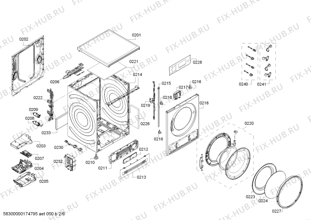 Схема №6 WVH284601W Bosch с изображением Модуль управления, запрограммированный для стиралки Bosch 11020963