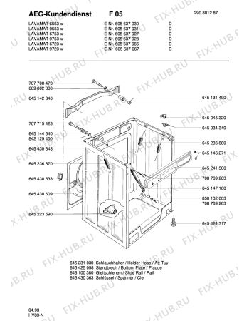 Взрыв-схема стиральной машины Aeg LAV9753-W - Схема узла Housing 001