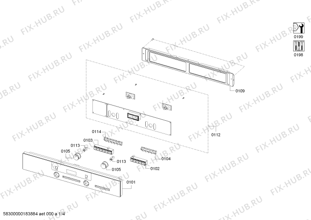 Схема №4 HBC84H500 с изображением Микродвигатель Siemens 00742201