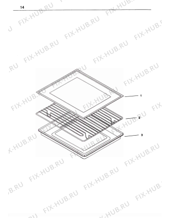 Взрыв-схема плиты (духовки) Electrolux CF862 - Схема узла H10 Oven Furniture, Users manual