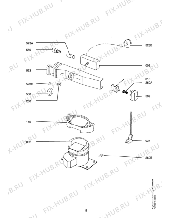 Взрыв-схема холодильника Aeg S1642-5 I GB - Схема узла Refrigerator electrical equipment