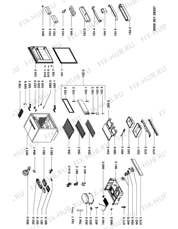 Схема №1 UVI 1340/A-LH с изображением Поддон для холодильника Whirlpool 481246448173