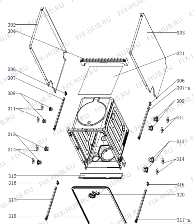 Взрыв-схема посудомоечной машины Gorenje GV55111 (571917, WQP8-GDFI1) - Схема узла 03