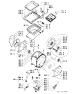 Схема №2 AWA 6095/1 с изображением Обшивка для стиралки Whirlpool 481245212121