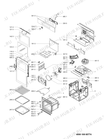 Схема №1 AKZ6270IX (F093744) с изображением Инструкция по эксплуатации для духового шкафа Indesit C00515422