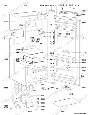 Схема №1 KVIE 2280 A++ LH с изображением Микротермостат для холодильной камеры Whirlpool 481010722404