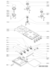 Схема №1 AKM 260/IX/02 с изображением Затычка для духового шкафа Whirlpool 481060118431