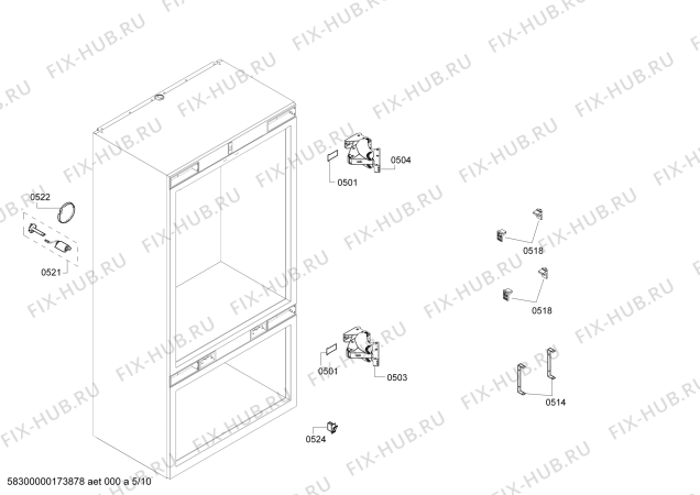 Схема №10 T36BB820SS Thermador с изображением Дверь для холодильника Bosch 00711000