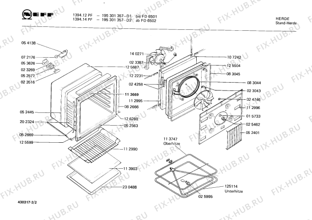 Схема №3 195302110 1384.11PEF с изображением Панель для плиты (духовки) Bosch 00113753