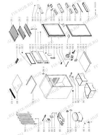 Схема №1 KVMG 1545/2 с изображением Декоративная панель для холодильной камеры Whirlpool 481946089511