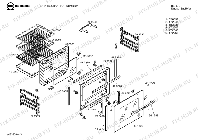 Схема №3 B1641A2GB с изображением Панель управления для плиты (духовки) Bosch 00432776