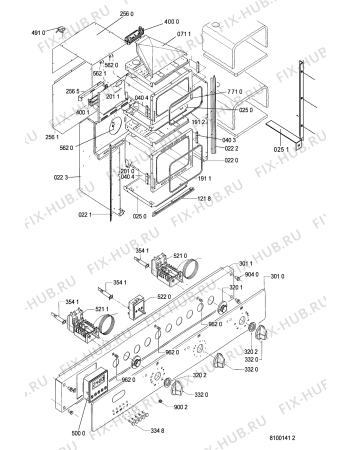 Схема №3 AKP950IX (F092490) с изображением Наставление для плиты (духовки) Indesit C00371996