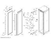 Схема №4 T24IW800SP с изображением Дверь для холодильника Bosch 00710935