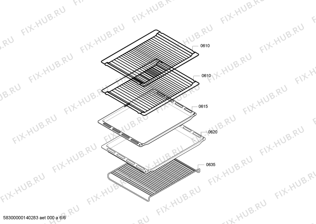 Схема №6 HB65AR620S H.SE.PY.L3D.IN.GLASS.S2a.N.E3_C/// с изображением Набор кнопок для электропечи Siemens 00612908