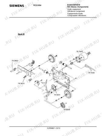Схема №13 RC310G4 с изображением Переключатель для звукотехники Siemens 00790993