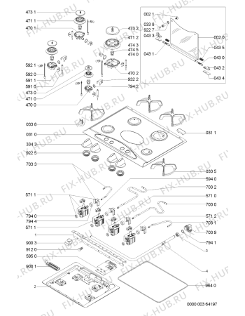 Схема №1 AKL 756/IX с изображением Втулка для электропечи Whirlpool 481244038859