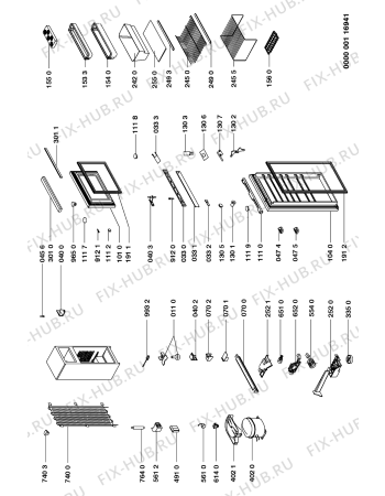 Схема №1 ART 180 с изображением Затычка для холодильной камеры Whirlpool 481946278988