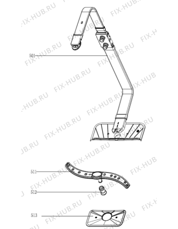 Взрыв-схема посудомоечной машины Gorenje GU63315X (498232, E5-Gorenje9#-BI) - Схема узла 05