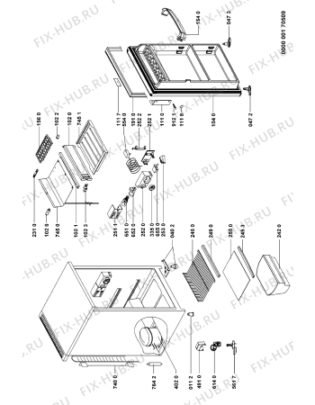 Схема №1 ARL 620/G/N с изображением Дверь для холодильника Whirlpool 481244069027