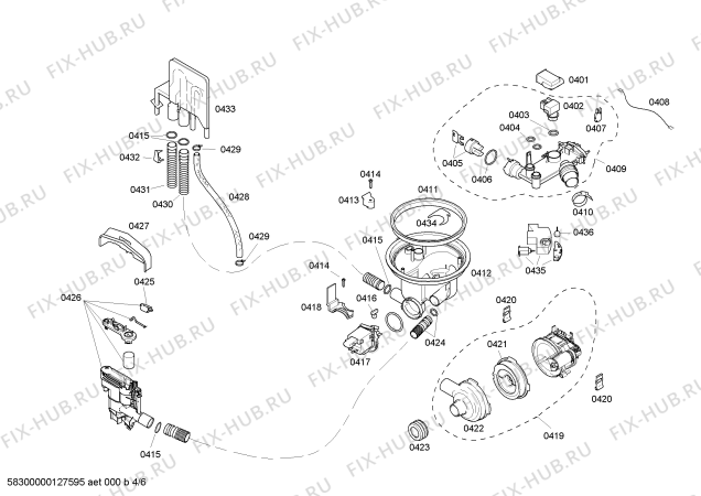 Схема №6 DW44FI с изображением Другое Bosch 00492036