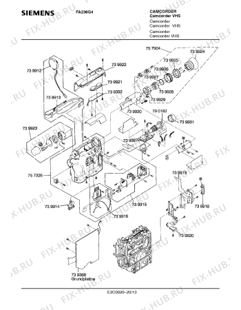 Схема №20 FA236G4 с изображением Сервисная инструкция для видеоаппаратуры Siemens 00535424