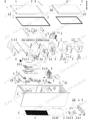 Схема №1 BSNF 8772 OX с изображением Запчасть для холодильника Whirlpool 481010820943