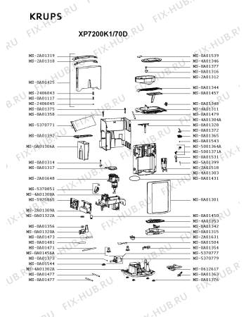 Схема №4 XP7220PN/70H с изображением Провод для электрокофемашины Krups MS-0296837