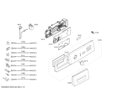 Схема №4 WM08E21GTR с изображением Панель управления для стиралки Siemens 00673673
