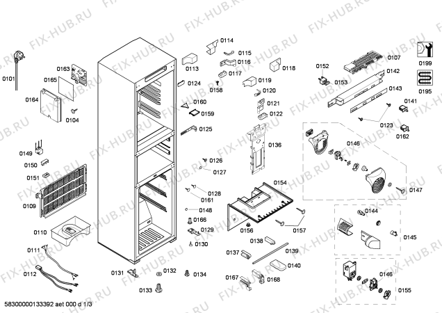 Схема №3 KGF76E45 с изображением Ручка двери для холодильной камеры Bosch 00670223