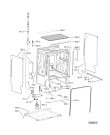 Схема №5 ADG 5622 FD с изображением Обшивка для электропосудомоечной машины Whirlpool 481010387191