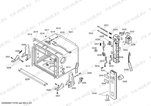 Схема №4 4VC250PD с изображением Привод для посудомоечной машины Bosch 00426775