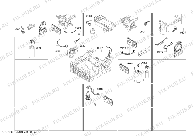 Взрыв-схема сушильной машины Bosch WTU87S1FG SelfCleaning Condenser - Схема узла 06