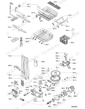 Схема №2 ADG 151 с изображением Микрофильтр для посудомойки Whirlpool 481253029082