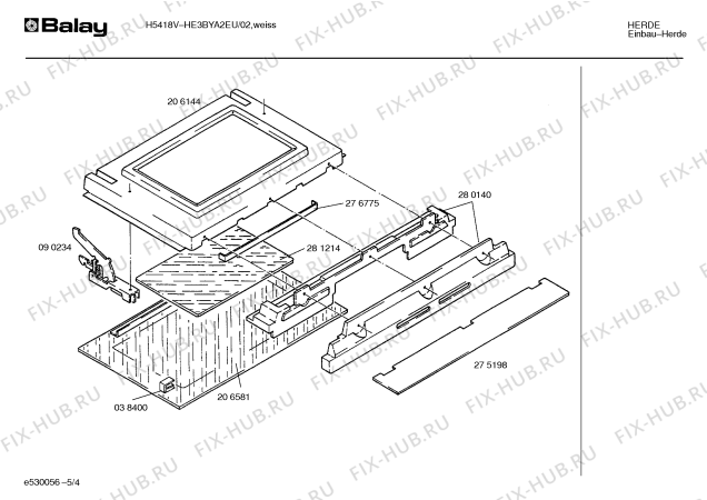 Схема №5 H5618 с изображением Панель для плиты (духовки) Bosch 00280482