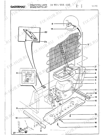 Взрыв-схема холодильника Gaggenau IK555035 - Схема узла 04