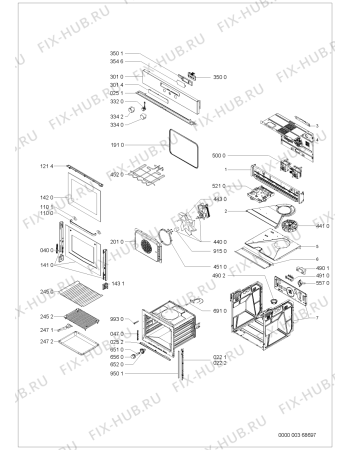 Схема №1 AKZ456WH (F091137) с изображением Инструкция по эксплуатации для плиты (духовки) Indesit C00363331