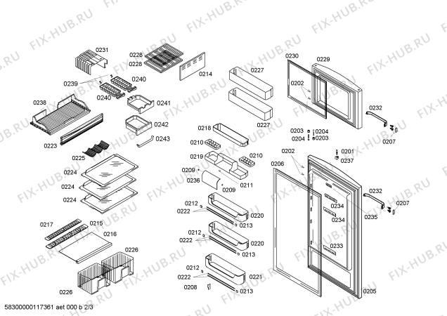 Схема №3 KSU49621NE с изображением Декоративная планка для холодильной камеры Bosch 00439804