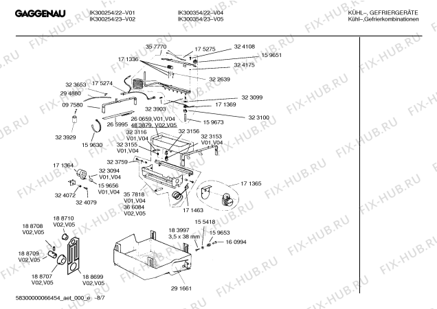 Схема №8 IK300254 с изображением Льдогенератор для холодильника Bosch 00497825