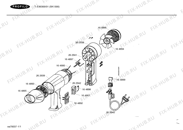 Схема №1 T-E90302 с изображением Диод для составляющей Bosch 00164897