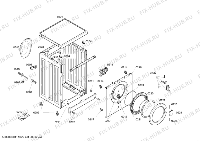 Схема №4 WFH209AEE Bosch WFH209A с изображением Модуль управления для стиралки Bosch 00489073