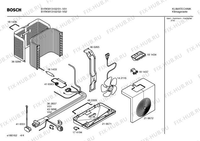 Схема №4 B1RKM13102 с изображением Катушка для климатотехники Bosch 00416561