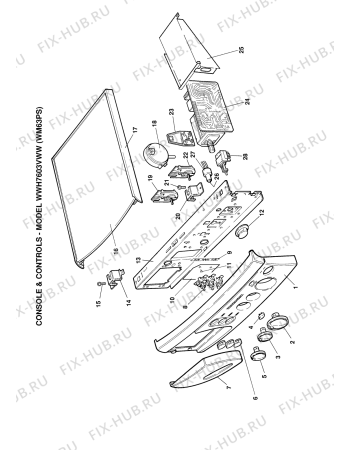 Схема №5 WM63P (F033006) с изображением Наставление для стиралки Indesit C00182056